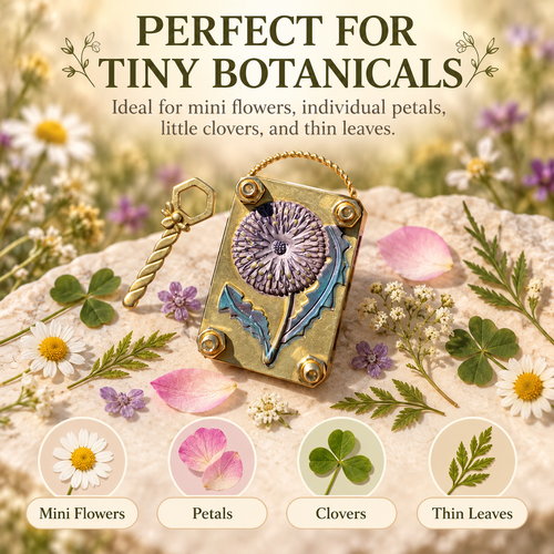 🌼 Mini Flower Press Keepsake for Tiny Blooms & Petals