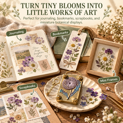 🌼 Mini Flower Press Keepsake for Tiny Blooms & Petals