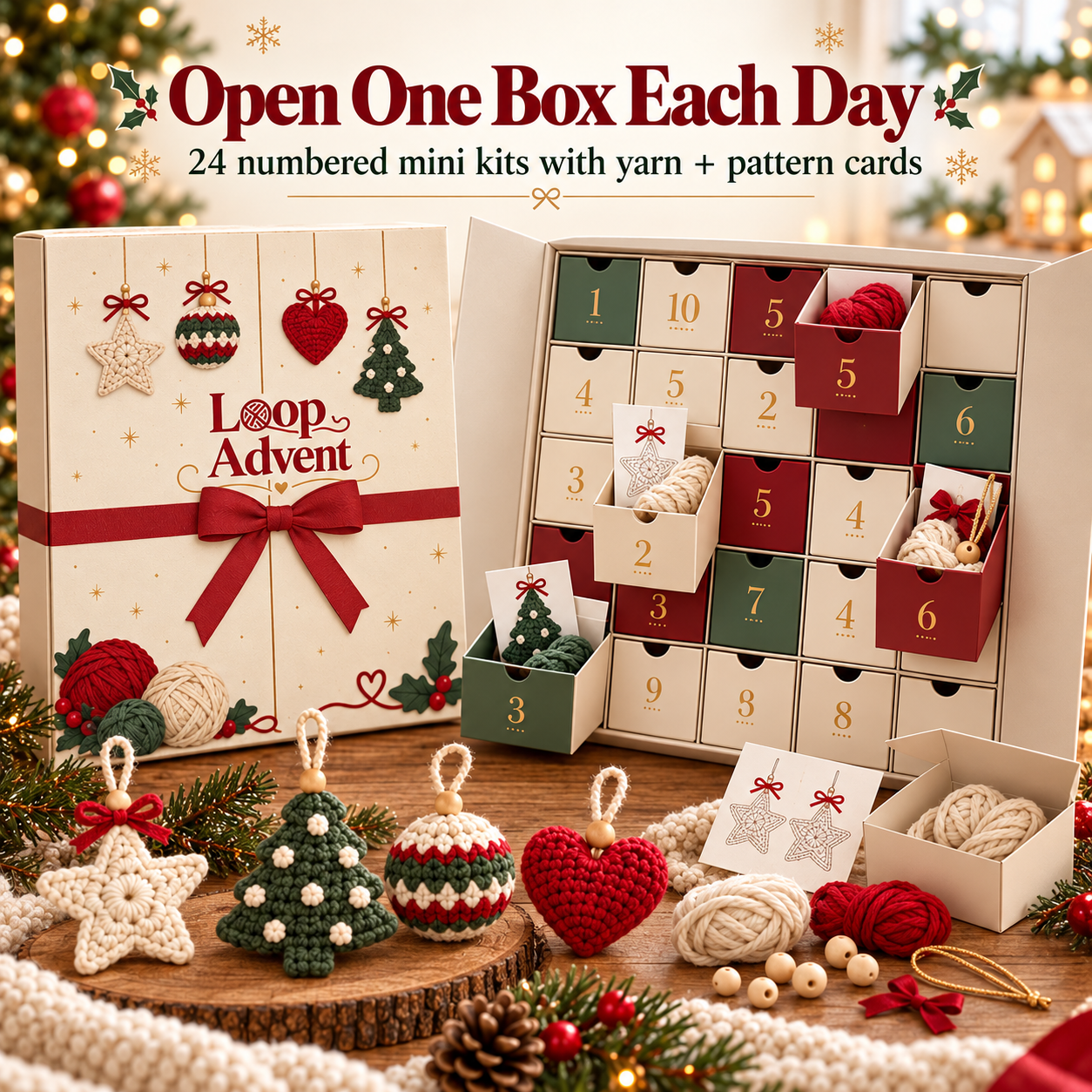 24-day crochet Christmas advent calendar - product image 5