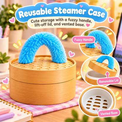 🥟 Cute Dumpling Plush Surprise 🎁 | Super Soft & Huggable with Adorable Steamer Basket 💕
