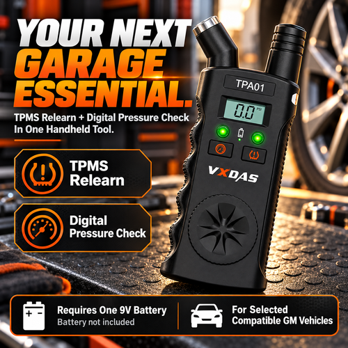 🔧2-in-1 TPMS Relearn Tool with Digital Tire Pressure Check