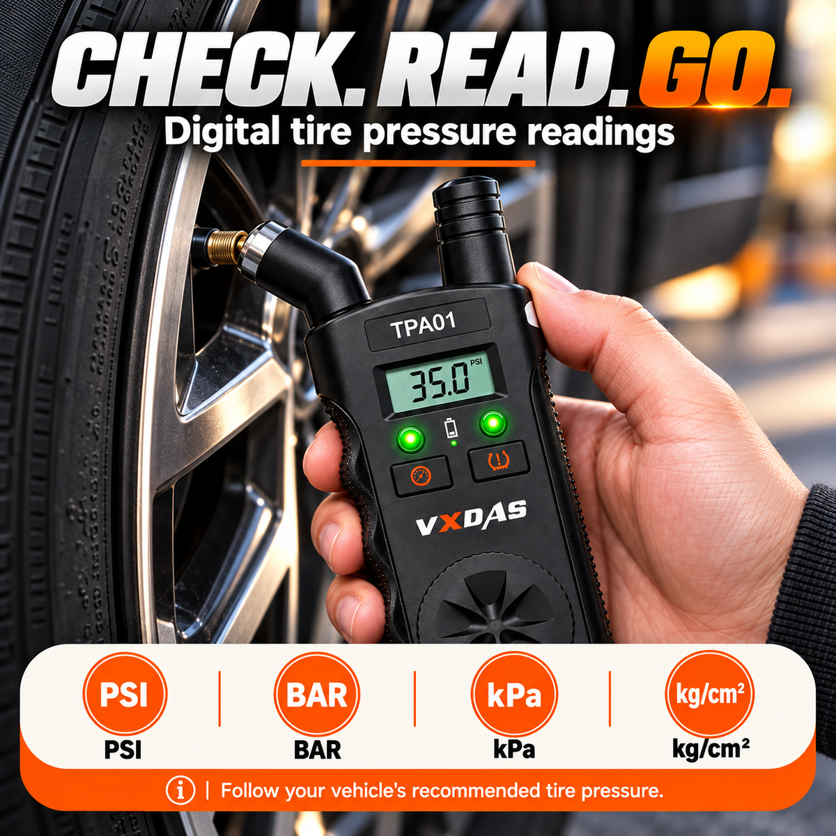 🔧2-in-1 TPMS Relearn Tool with Digital Tire Pressure Check