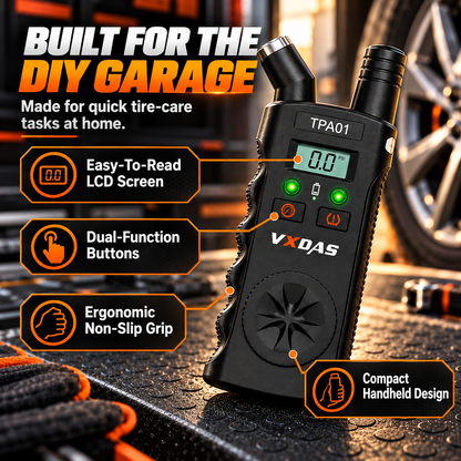 🔧2-in-1 TPMS Relearn Tool with Digital Tire Pressure Check
