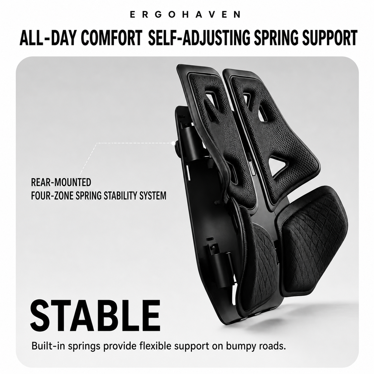 ErgoHaven 4-Zone Car Lumbar Support