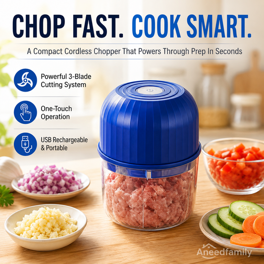 Wireless Efficient Electric Mini Food Chopper