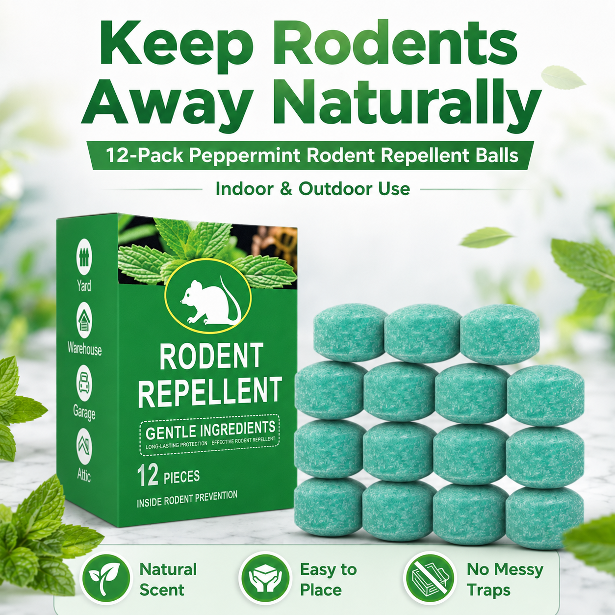 🔥50% OFF Today!🔥Popular & Trusted Peppermint Oil Repellent!Fast-acting🔥