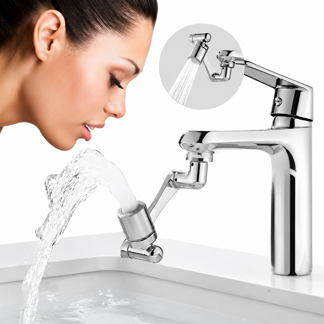 🚰 360° Flexible Faucet Extender – Universal Sink Water Saver Attachment For Kitchen & Bathroom