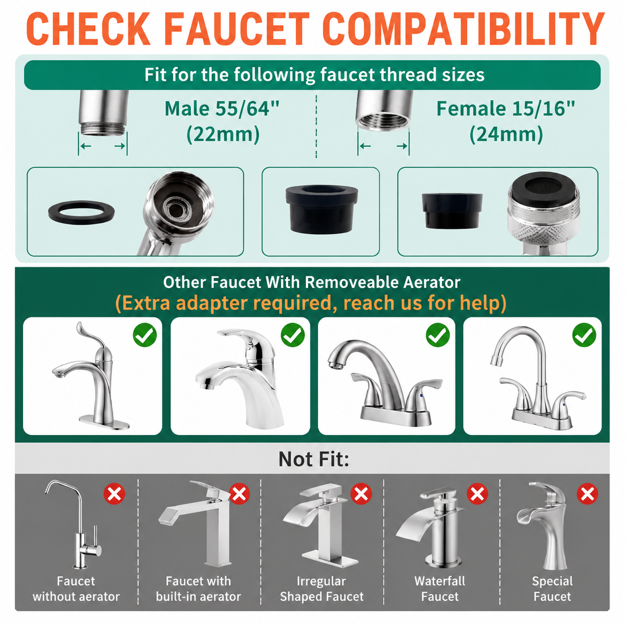 🚰 360° Flexible Faucet Extender – Universal Sink Water Saver Attachment For Kitchen & Bathroom