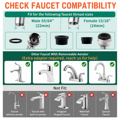 🚰 360° Flexible Faucet Extender – Universal Sink Water Saver Attachment For Kitchen & Bathroom