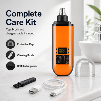 🔥 LAST DAY 49% OFF-🛠️Professional LED Display Nose Hair Trimmer