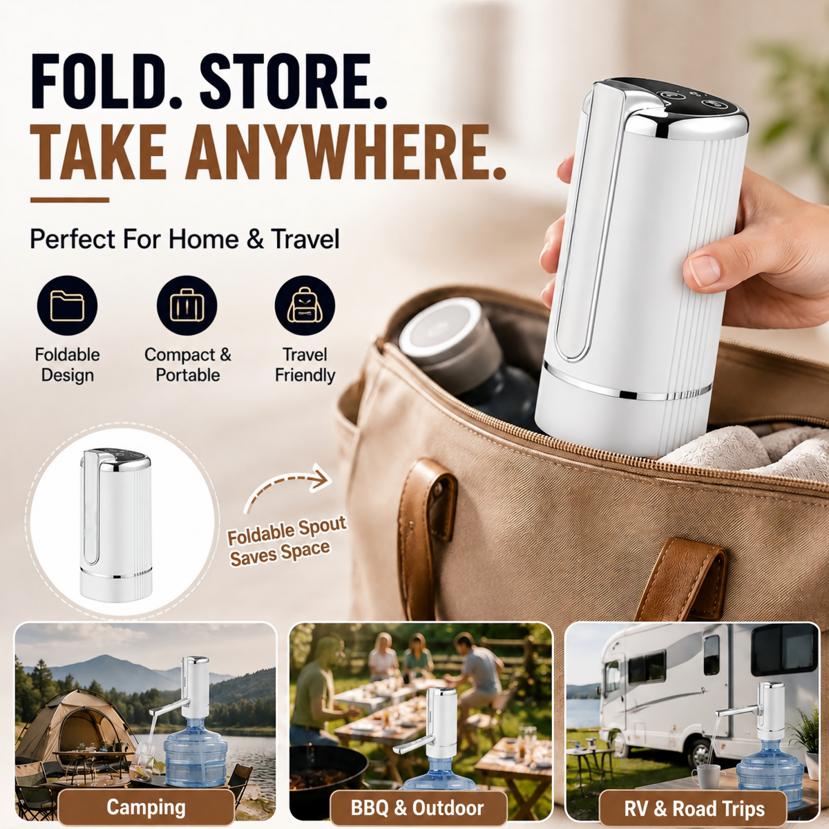 ⚡ The 1-Click Foldable Water Pump (Must-Have!)