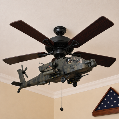 🔥 LAST DAY 50% OFF-🚁 Helicopter Ceiling Fan Decoration – Flying Aviation Display