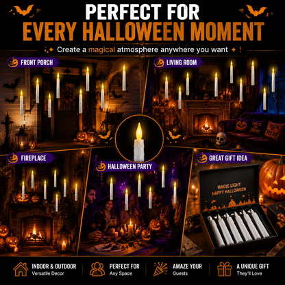 🕯️ Floating Halloween Candles – Create A Magical Haunted House Atmosphere