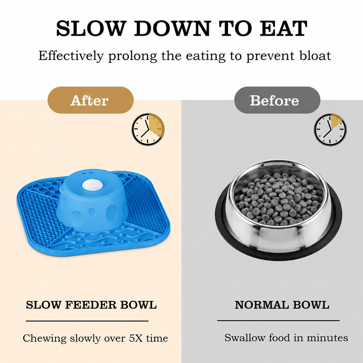 🐶 Slow Feeder Licking Bowl – Anti-Slip,3/4 Cup, Dishwasher Safe