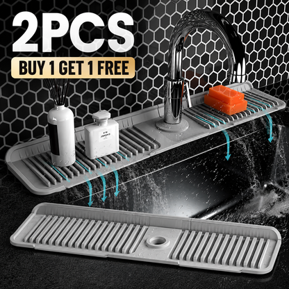 🔥 BUY 1 GET 1 FREE💧 Silicone Sink Faucet Draining Mat