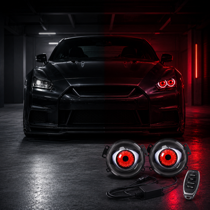 🔥 Limited Time 50% OFF😈ED Headlights with Animated Evil Eyes