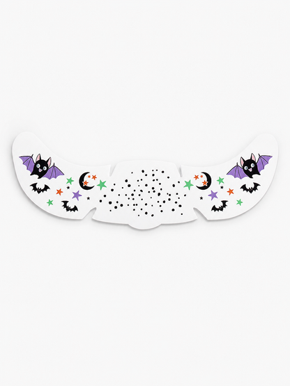 🎃 Halloween Style ✨ Pumpkin, Bat & Moon Temporary Face Tattoo Stickers for Spooky Party Looks