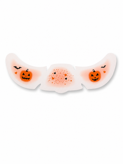 🎃 Halloween Style ✨ Pumpkin, Bat & Moon Temporary Face Tattoo Stickers for Spooky Party Looks