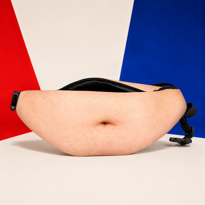 Ultra-Realistic Beer Belly Fanny Pack – Funny Dad Bod Waist Bag