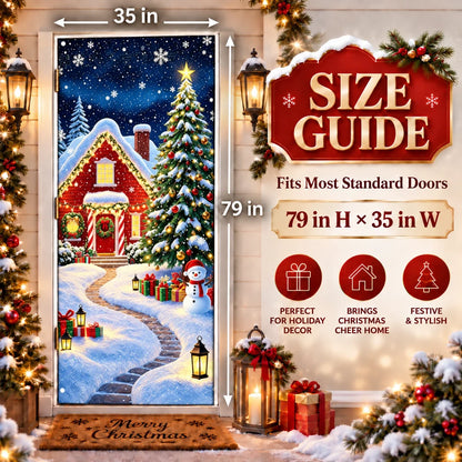 Magical Christmas Door Cover & Holiday Party Banner 🎄