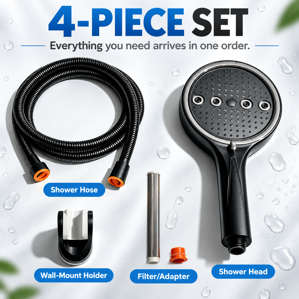 6-Mode High-Pressure Turbo Shower Head 🚿