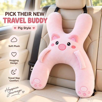 🧸 Kids Car Sleep Buddy – Full-Body Travel Pillow for Cozy Road-Trip Naps