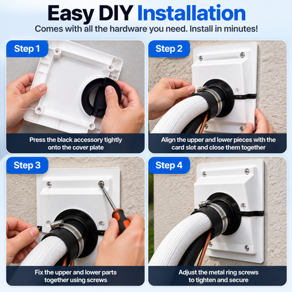 ❄️ HVAC Line Set Cover Kit – Give Your Mini Split AC Installation A Clean Professional Finish