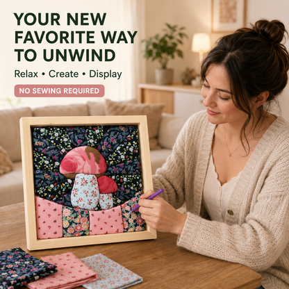 ✨ No-Sew 3D Fabric Art Kit – Create Stunning Textured Art with Ease