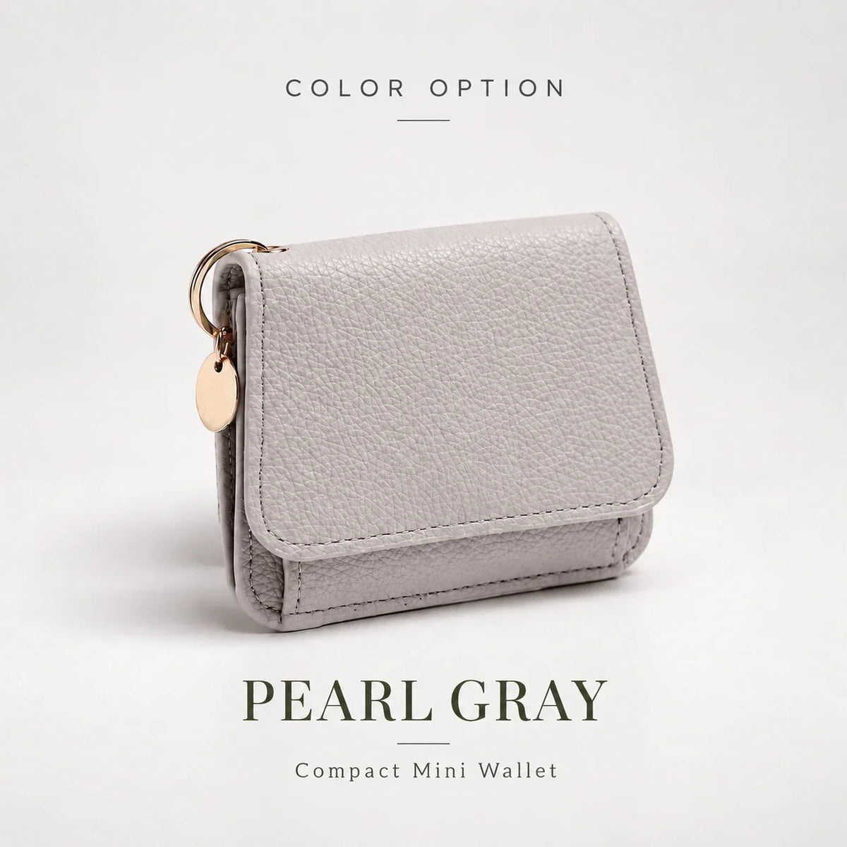 ✨Compact PU Leather Card Wallet with ID Window & Coin Pocket