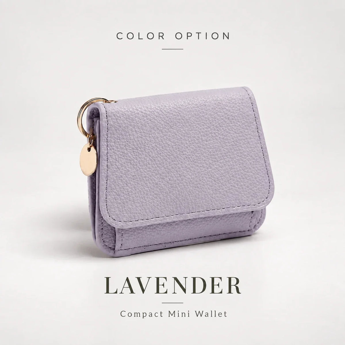 ✨Compact PU Leather Card Wallet with ID Window & Coin Pocket