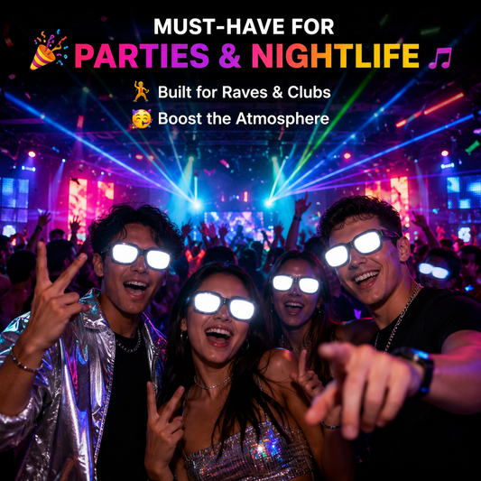 🌟 Futuristic LED Light-Up Party Eyewear 🕶️⚡