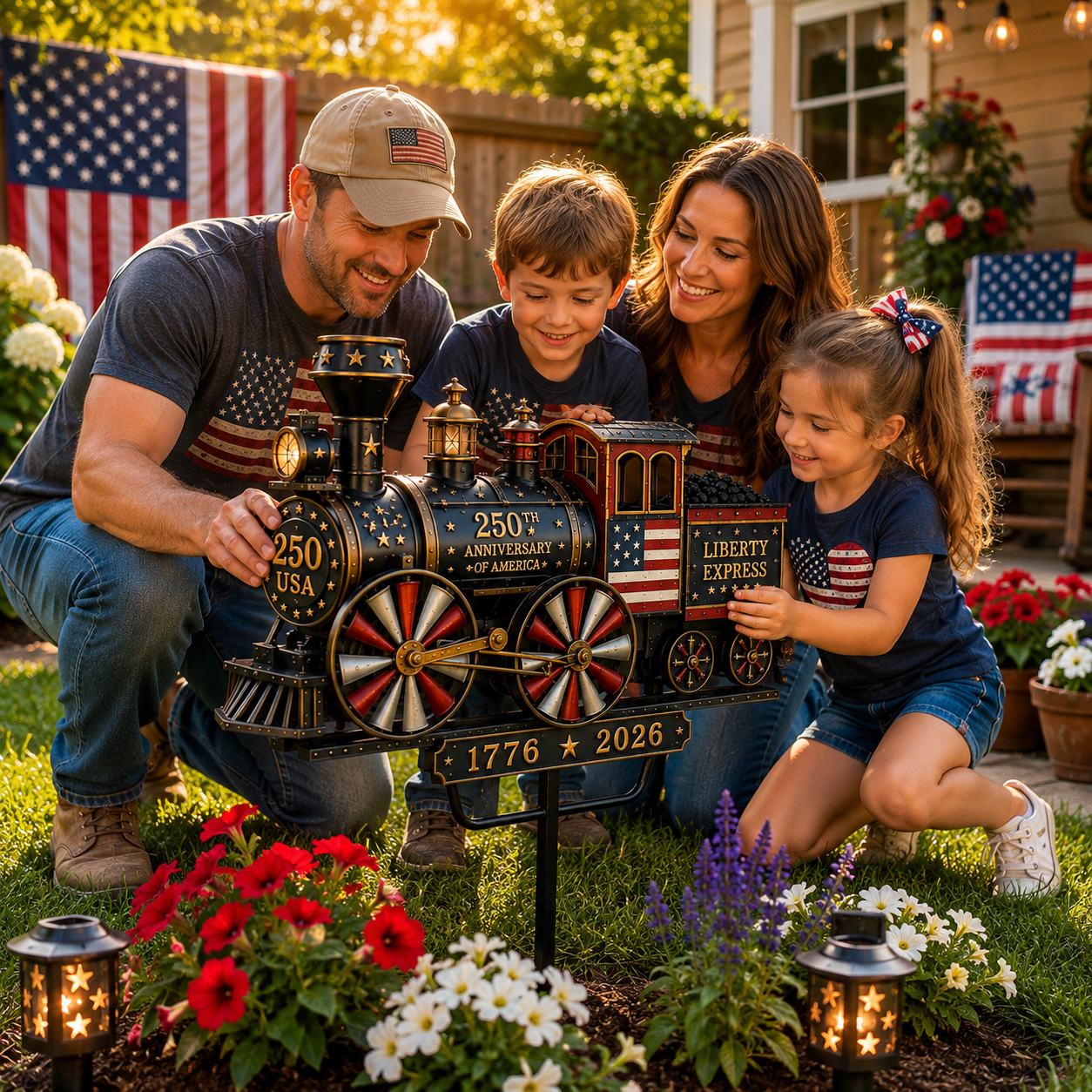 🔥Limited time 50% OFF🔥🚂USA 250 “Liberty Express” Train Garden Wind Spinner