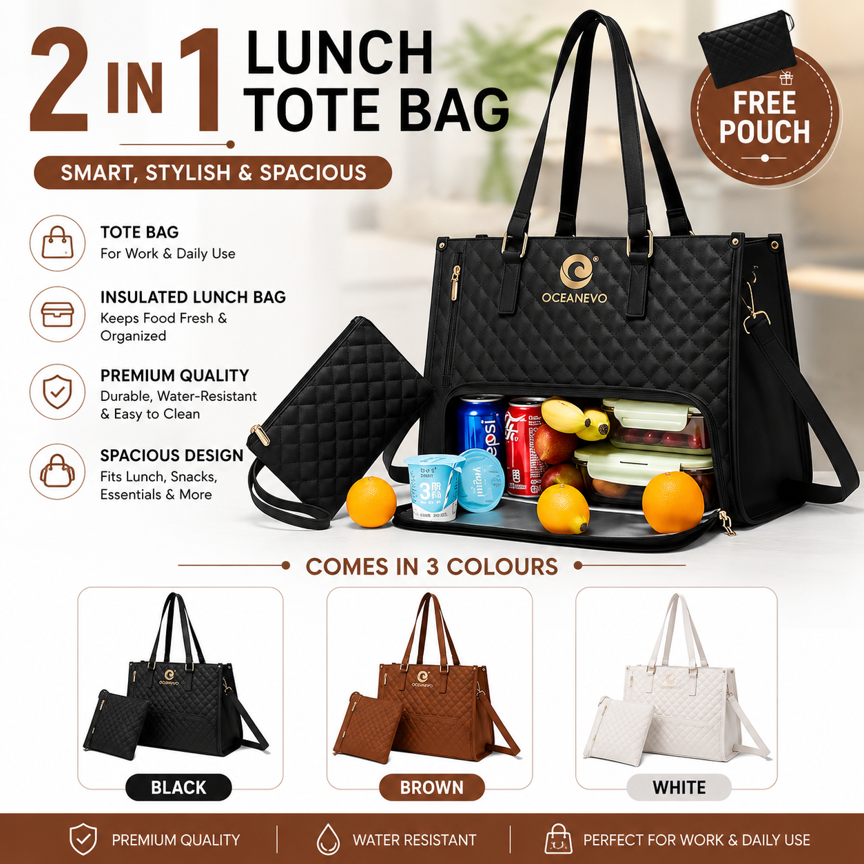 2 In 1 Lunch Tote bag