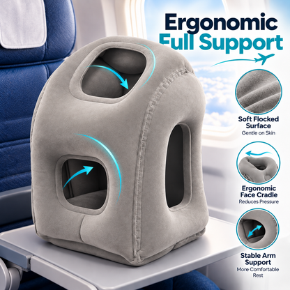 ✈️ Inflatable Airplane Sleep Pillow – Sleep Better on Every Flight😴