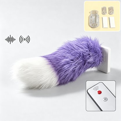 🐾 Remote-Controlled Wagging Car Tail 🚗 | Funny Fluffy Tail for Trucks & SUVs ✨
