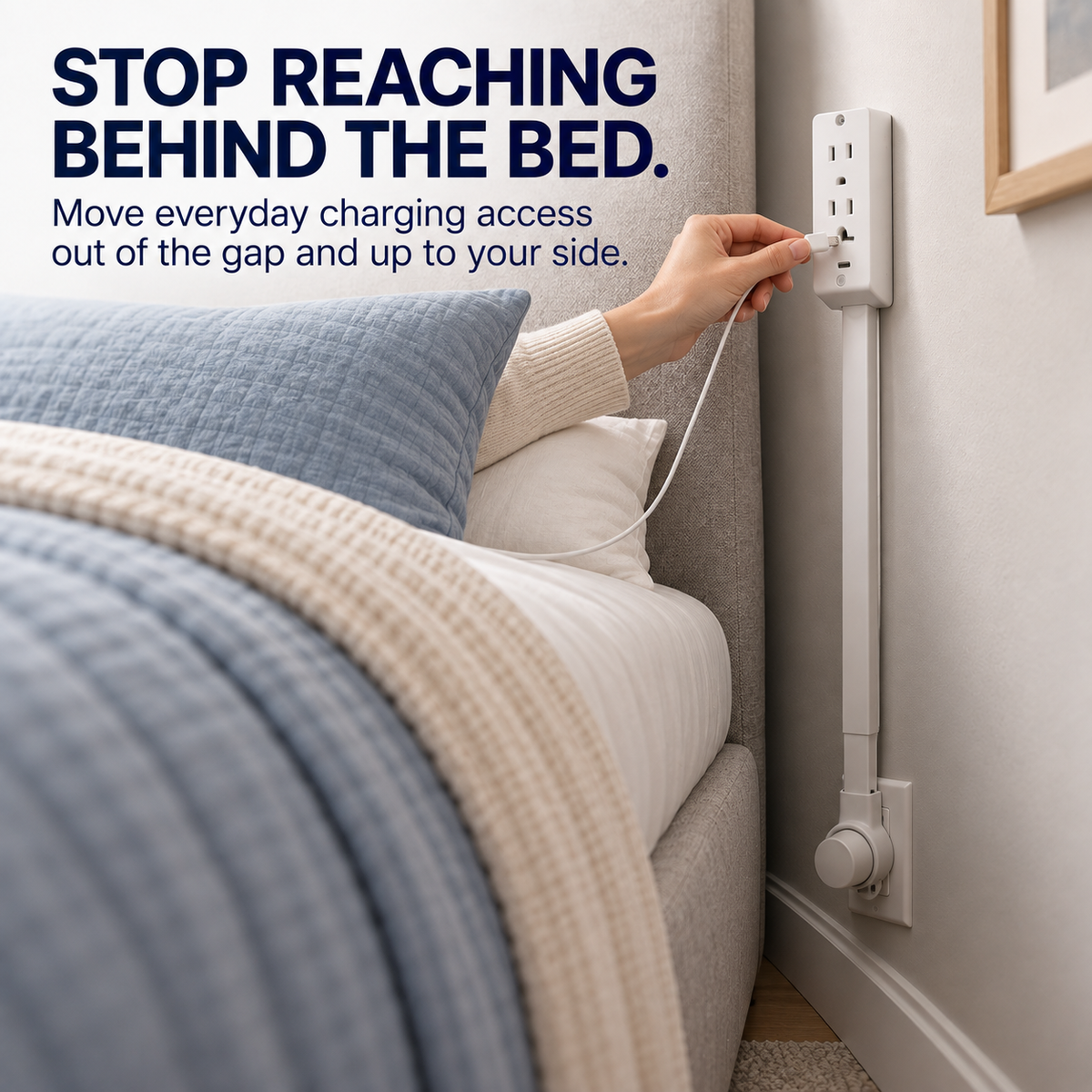🔌 Rotating Wall Outlet Extender – Bring Hidden Outlets Within Easy Reach