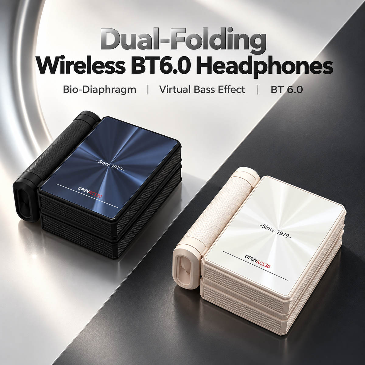 🔥Monster Ear Buds  - Headphones Bluetooth with Dual-Fold Design