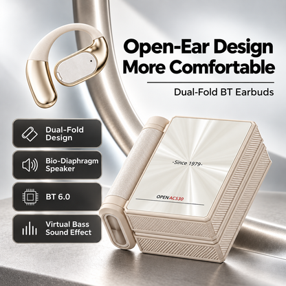 🔥Monster Ear Buds  - Headphones Bluetooth with Dual-Fold Design