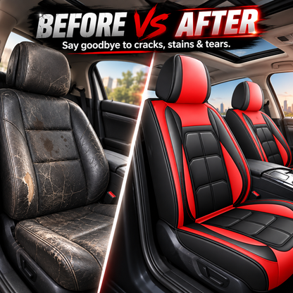 🏎️ AeroLuxe 5-Seater Universal Leather Car Seat Cover Set