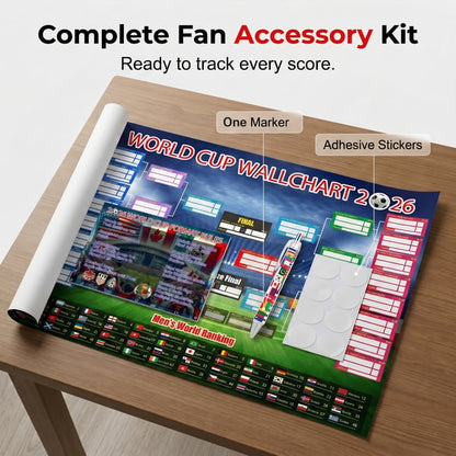 💥 🗓️⚽ 2026 Global Soccer Tournament Poster Set | Group Stage & Knockout Wall Charts