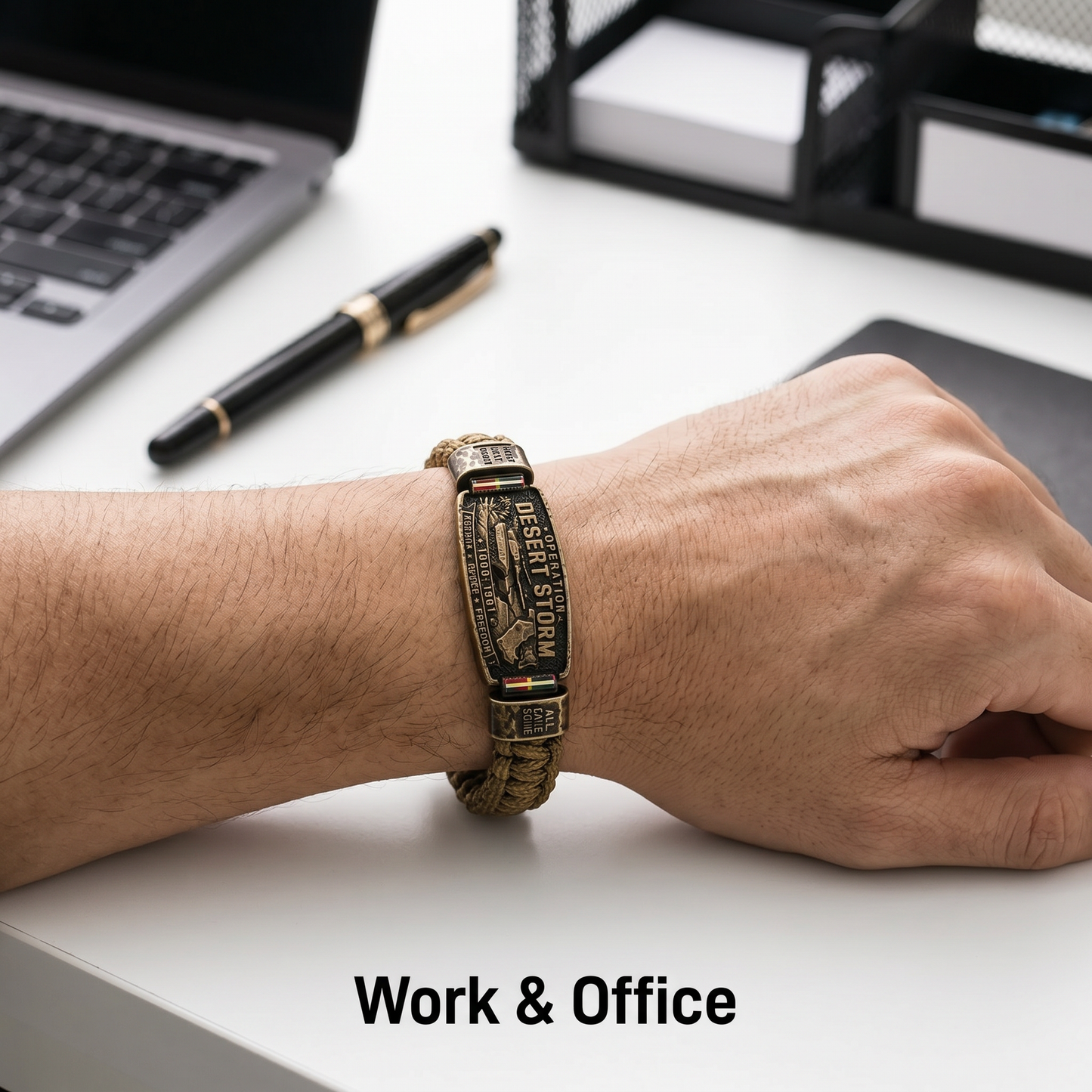 💥SAVE 50% 🎖️ Operation Desert Storm Veteran Paracord Bracelet | Honor Gulf War 1990-1991 Service Members