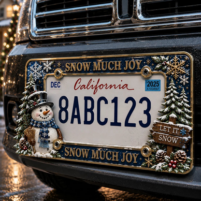 🎄Christmas License Plate Frame – Festive Style for Every Ride
