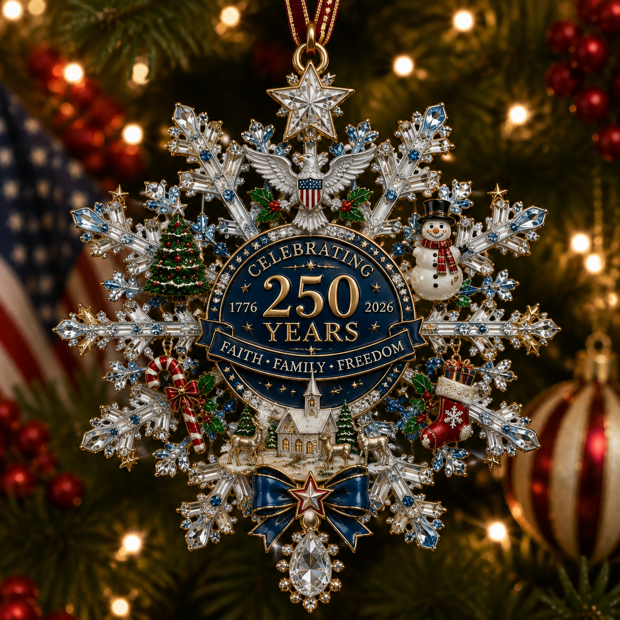 🎄❄Christmas Commemorative Snowflake Ornament