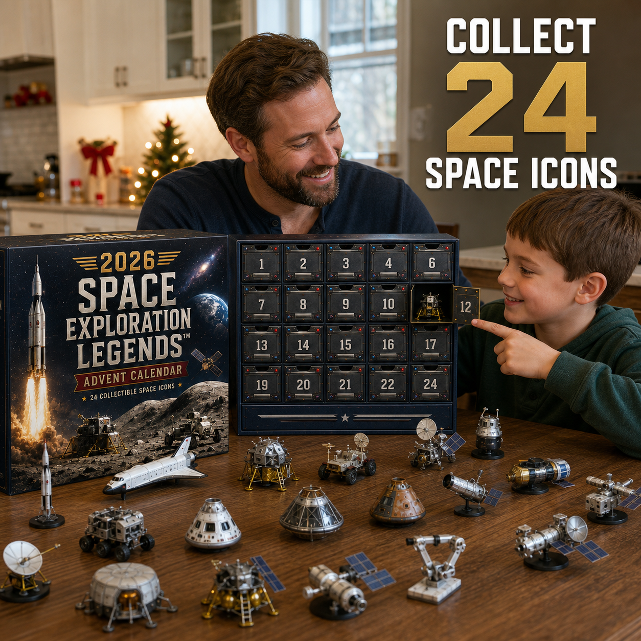 🚀 2026 Space Exploration Advent Calendar – 24 Days of Missions & Collectible Surprises