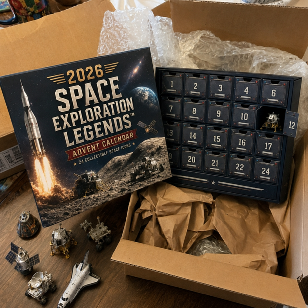 🚀 2026 Space Exploration Advent Calendar – 24 Days of Missions & Collectible Surprises