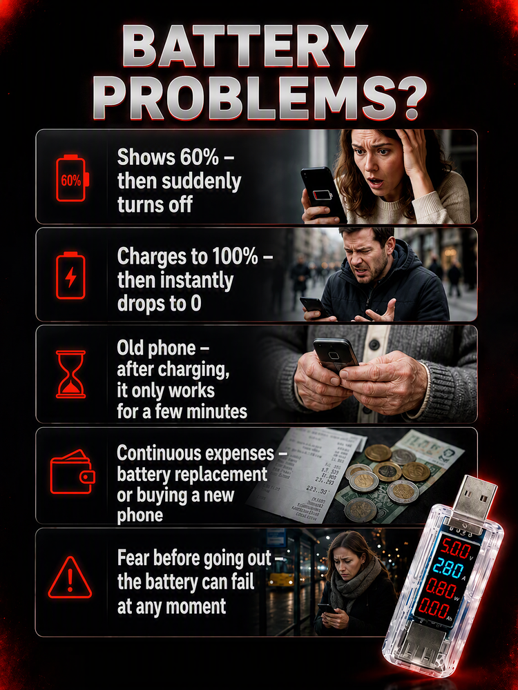 🏆 Last Day Special Offer! 🔥Buy 1 Get 1 Free🎁USB Smartphone Battery Repair Dongle