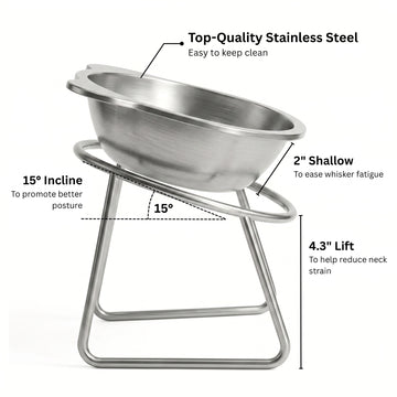 ❄️Summerfresh 50% OFF!🥣15° Tilted Orthopaedic Feeding Bowl