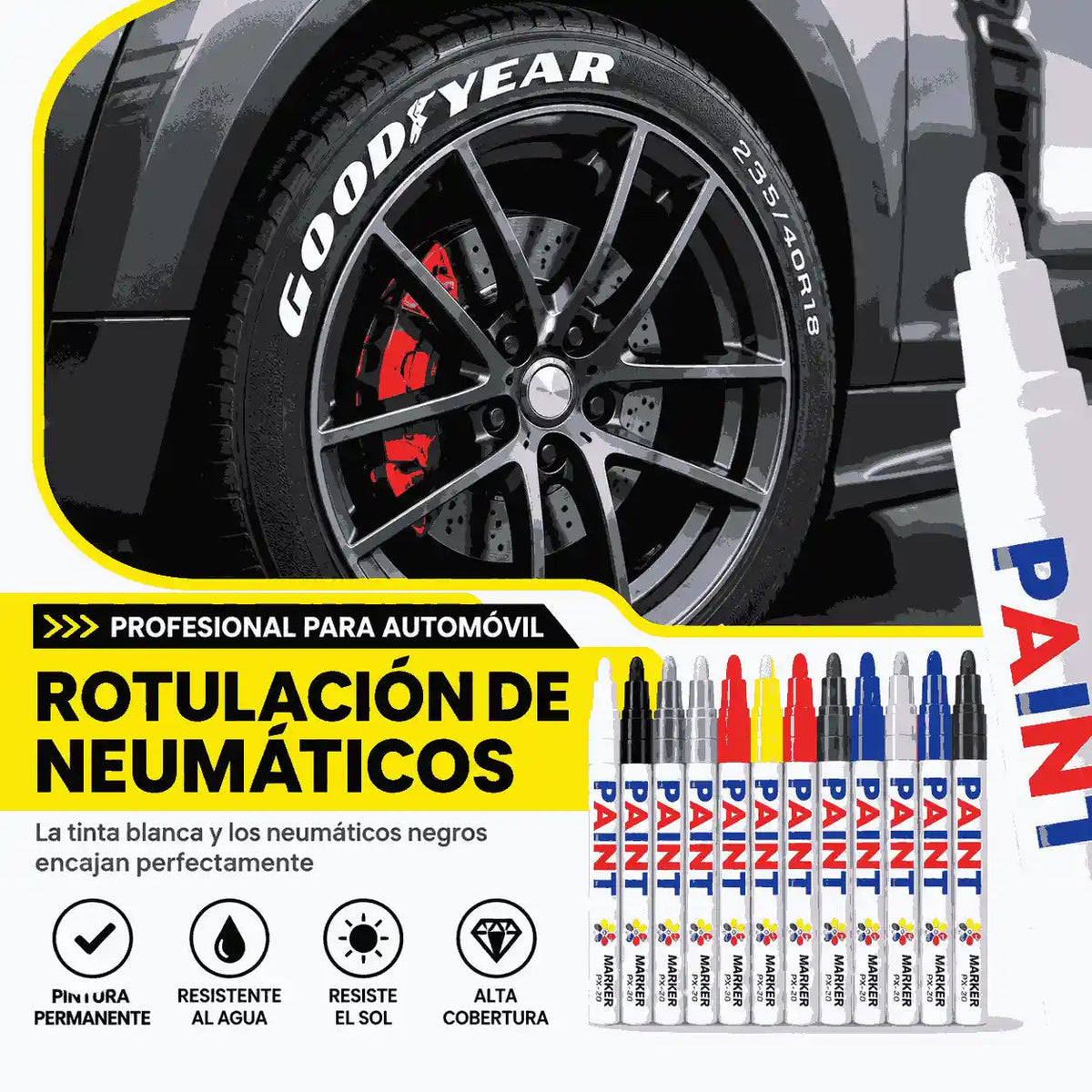 🏎️ Wheel Armor Multi-Surface Automotive Custom Marker