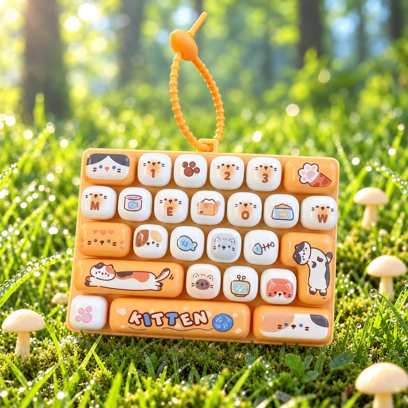 26-Key Mini Fidget Keyboard Keychain