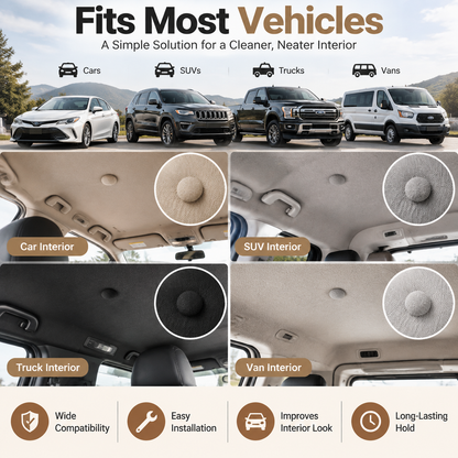 DIY CAR HEADLINERREPAIR KIT I Fix Loose RoofLiner Without Full UpholsteryReplacement -50 Pack